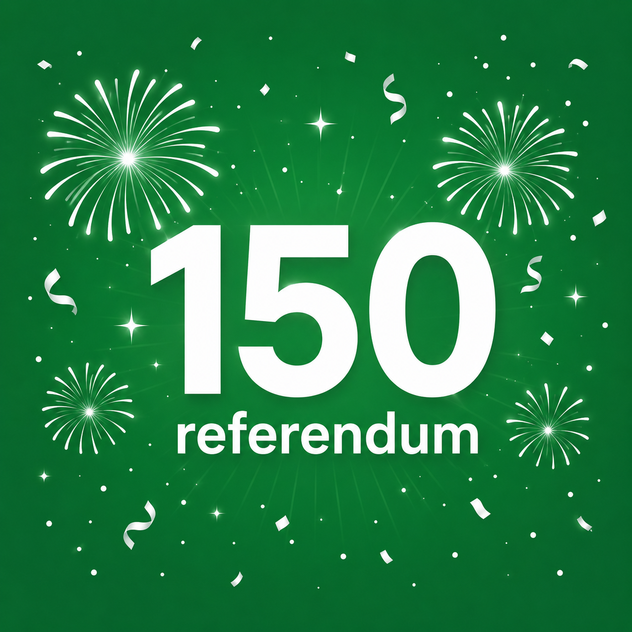 Our first 150 votes i one month!